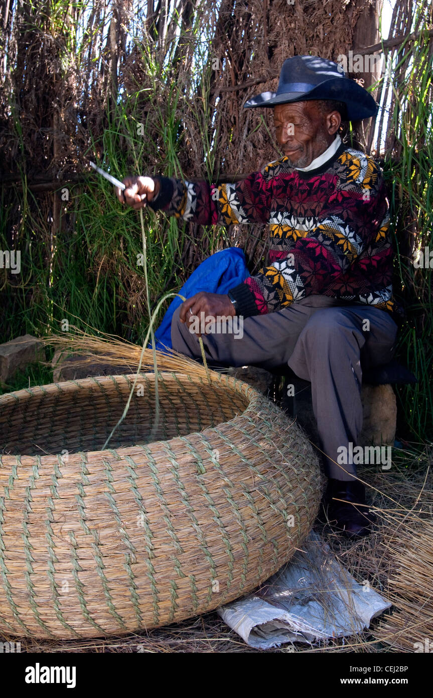 Basotho woven baskets